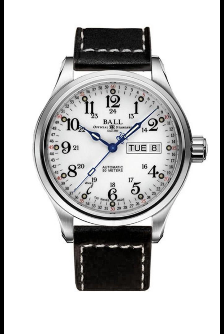 Ball Trainmaster 60 Seconds White Ref. NM1058D LL3FJ WH