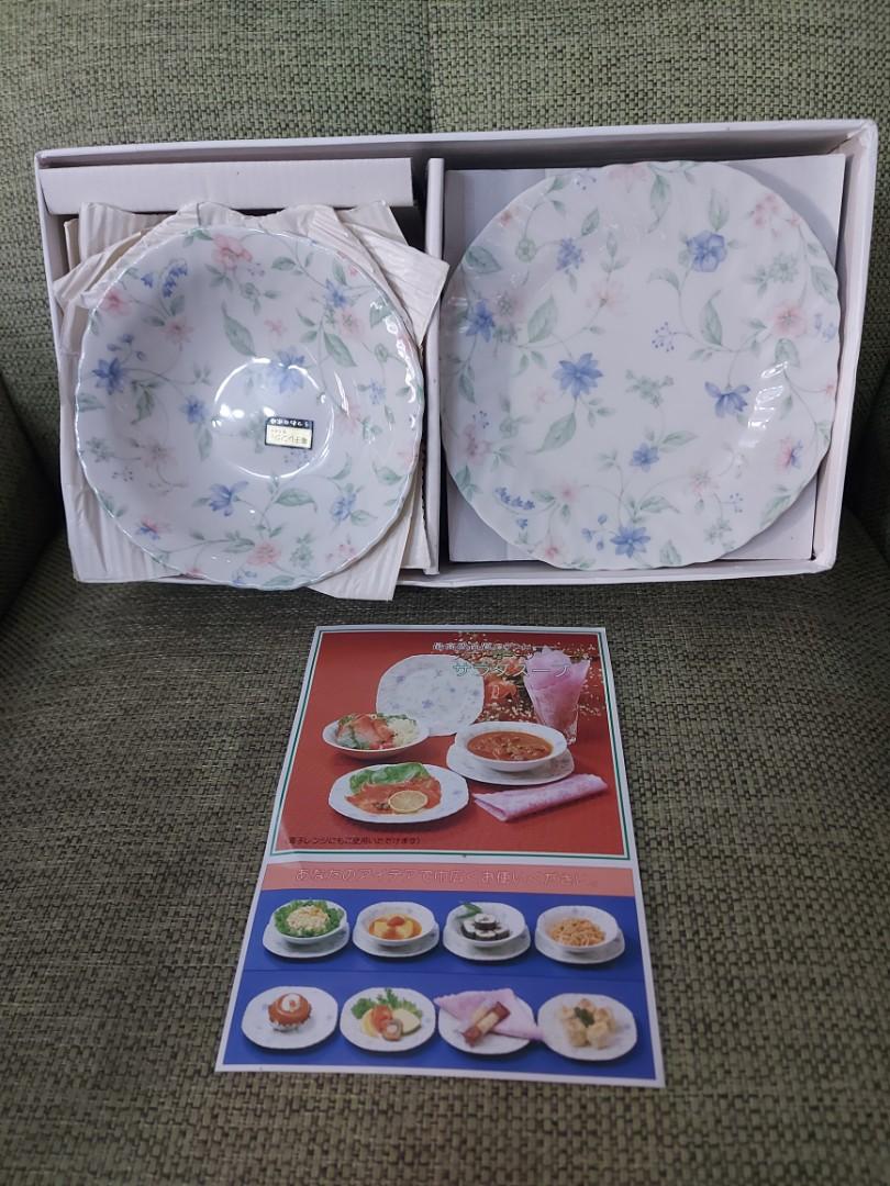 Biyo China Salad & Soup Plate Set (Category: Dinnerware & Cutlery) located in Quezon City. Submitted by tinanemis (Listing ID 1145594750, Image 3). Description: Biyo China Flower Garden Series Salad and Soup Plate Set With Box Mino Yogyo Seito Brand: Biyo China Qty/Dimension(cm) 5pcs Soup Bowl 5pcs Salad Plate Location: San Bartolome Q.C. near SM Nova.