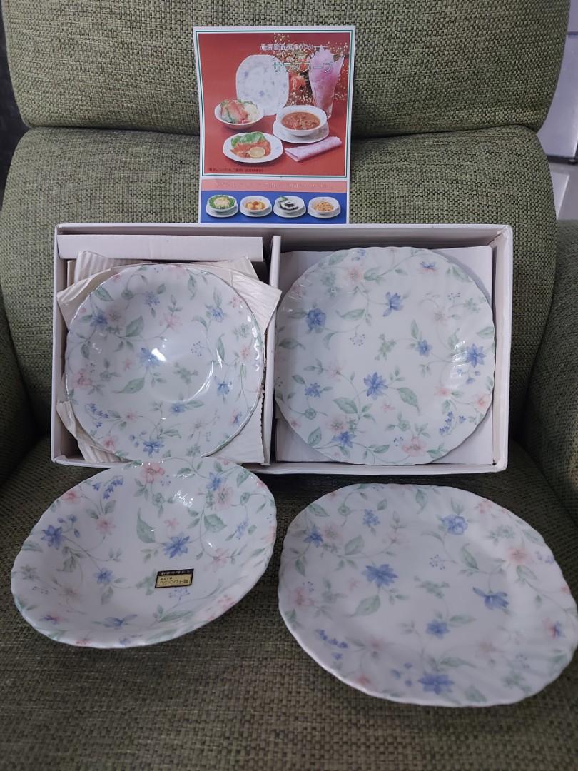 Biyo China Salad & Soup Plate Set (Category: Dinnerware & Cutlery) located in Quezon City. Submitted by tinanemis (Listing ID 1145594750, Image 1). Description: Biyo China Flower Garden Series Salad and Soup Plate Set With Box Mino Yogyo Seito Brand: Biyo China Qty/Dimension(cm) 5pcs Soup Bowl 5pcs Salad Plate Location: San Bartolome Q.C. near SM Nova.