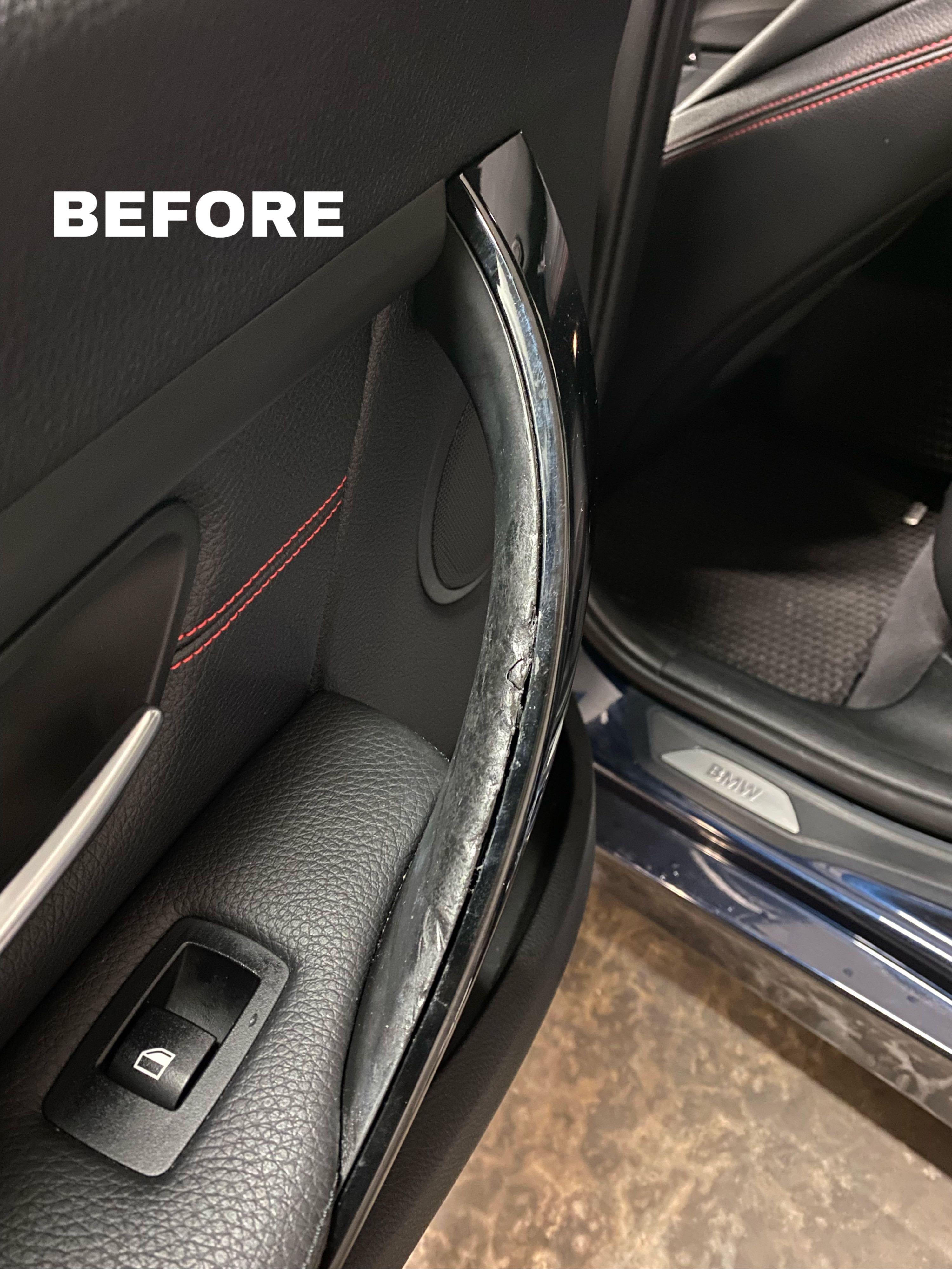 Bmw f30 interior door handle sticky top