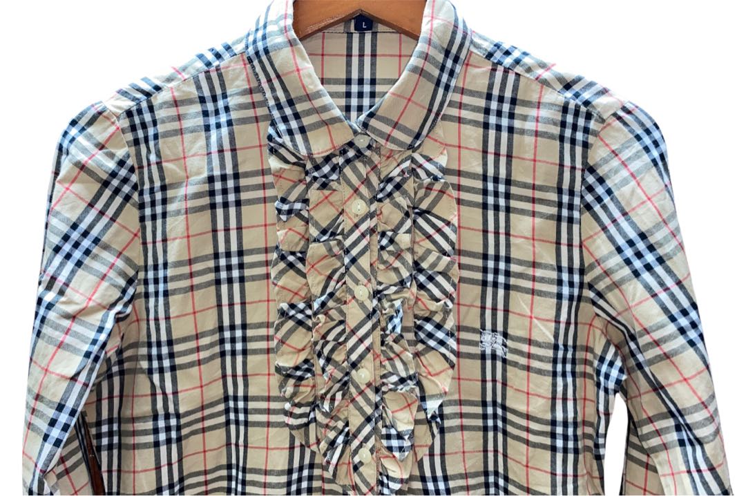 Burberry sale ruffle shirt