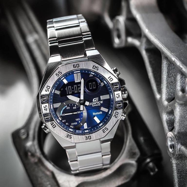 Casio edifice men's bluetooth clearance smart steel bracelet watch