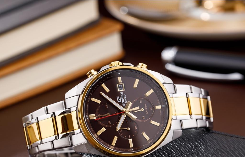Casio Edifice EFV-610SG-5A Chronograph Two Tone Gold Stainless Steel Analog  Quartz Men's Watch EFV-610SG, Men's Fashion, Watches & Accessories, Watches  on Carousell