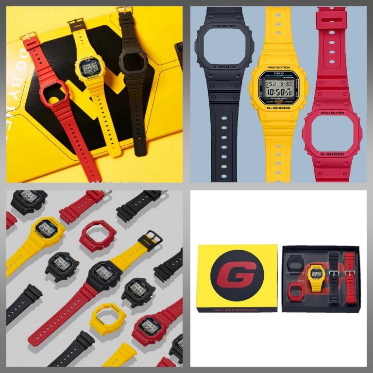 Casio g shock yellow black sales