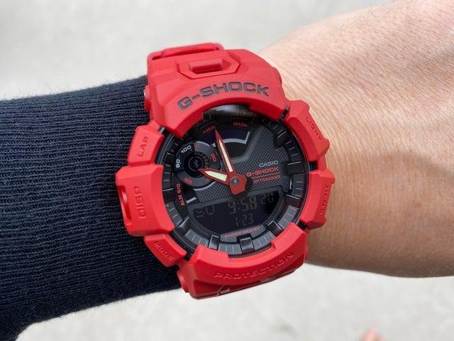 G shock top bluetooth red