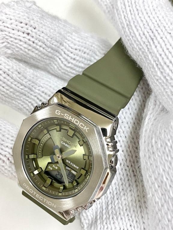 Casio G Shock GM S2100 3A Mid Sized Slim Clean Metal Clad