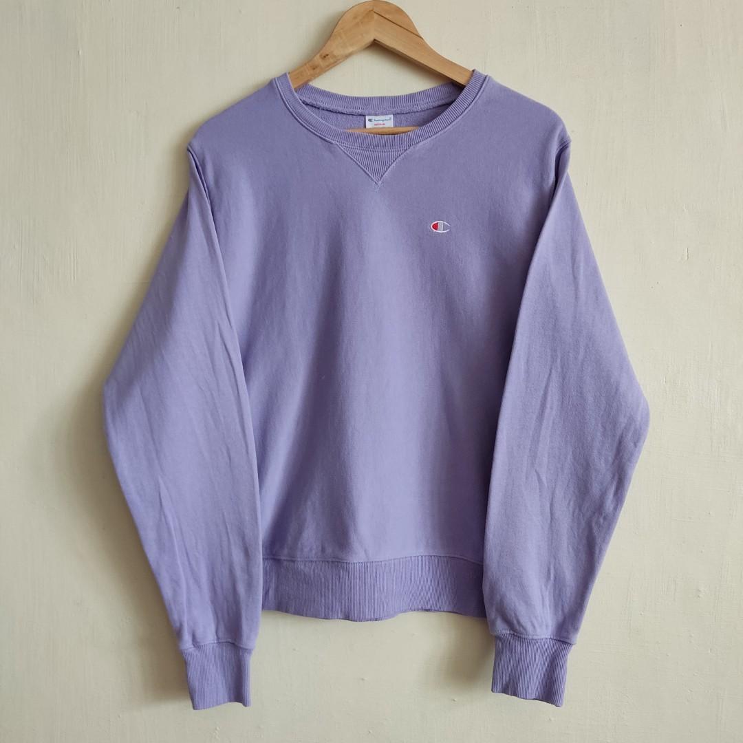 Lavender champion crewneck best sale