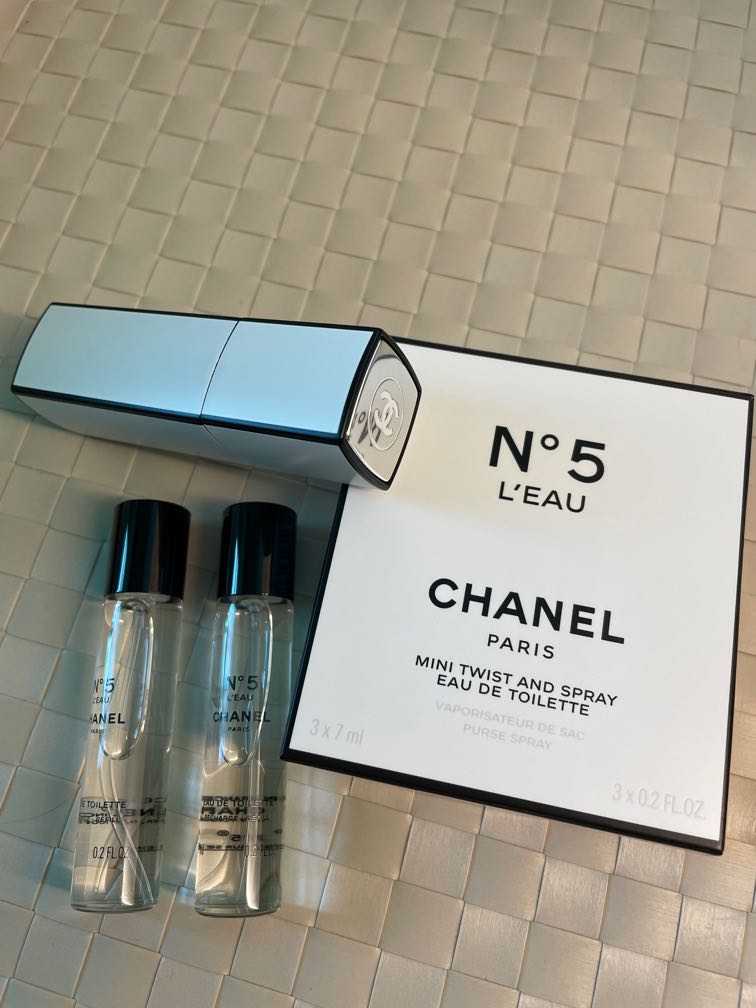 Chanel - No.5 L'Eau Mini Twist and Spray (2 x 7ml), 美容＆個人護理, 健康及美容-  香水＆香體噴霧- Carousell