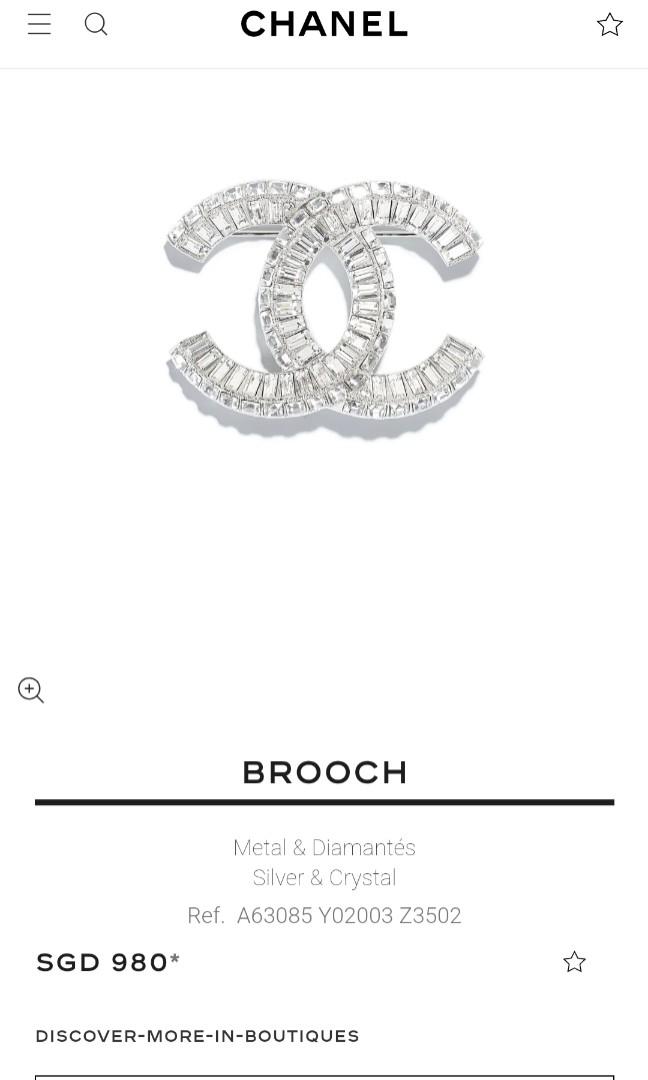 Get the best deals on CHANEL Crystal Silver Fashion Brooches & Pins when  you shop the largest online selection at . Free shipping on many  items, Browse your favorite brands