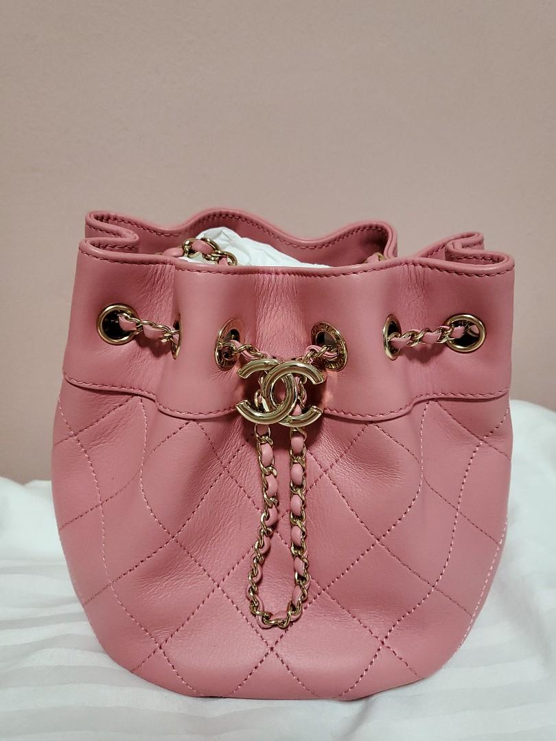Buy CHANEL Light Pink Caviar Quilted Mini Bucket Bag - Exclusive SALE at  REDELUXE