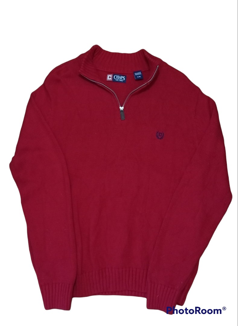 Chaps quarter store zip sweater
