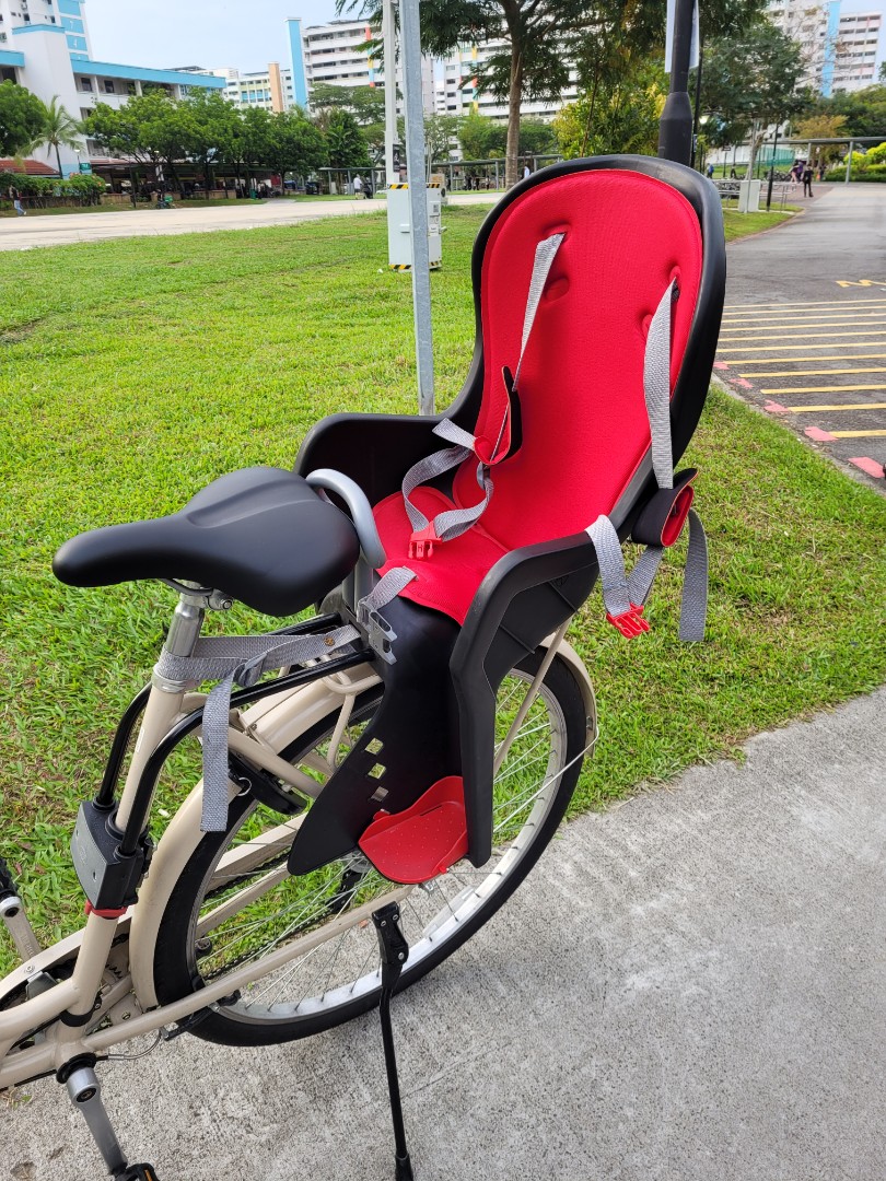 Child Bicycle Seat Quick Release Black Red, Sports Equipment, Bicycles