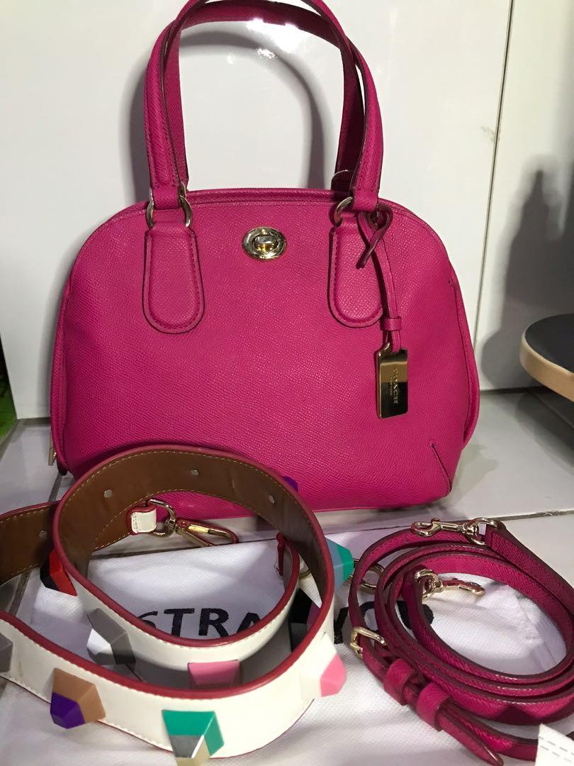 coach pink handbag