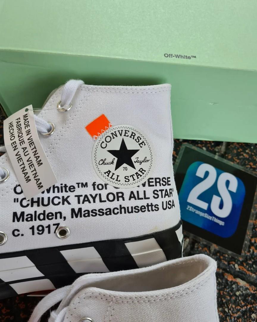 Off white converse cheap tag