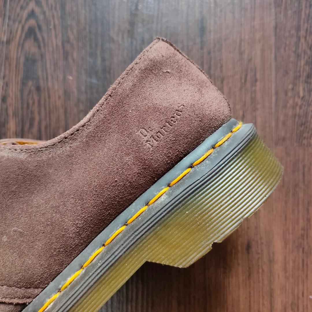 DR. MARTENS AIRWAIR 1461 Brown Suede Shoes, Women