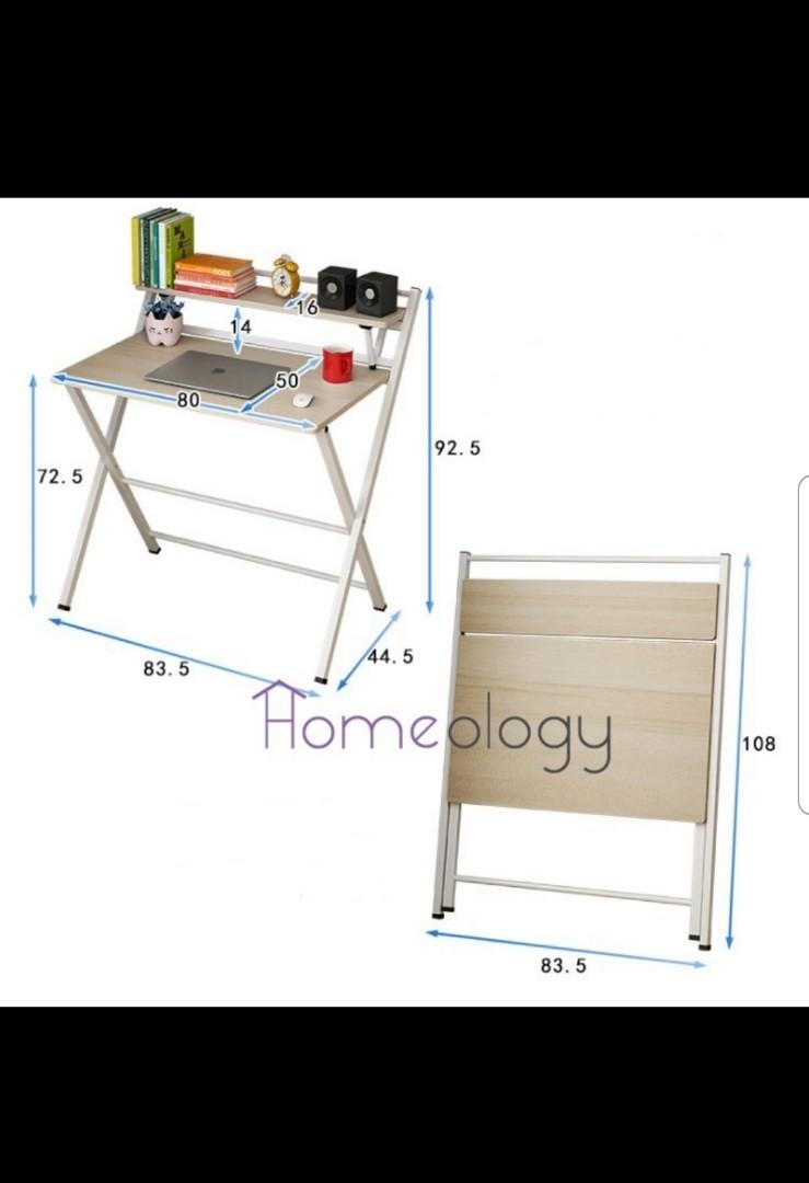 Foldable Study Table & Chair, Furniture & Home Living, Furniture