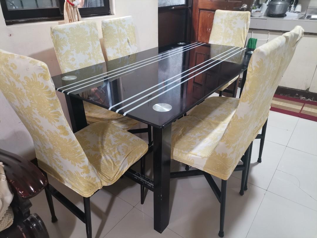 Dining table set 6 on sale seater second hand