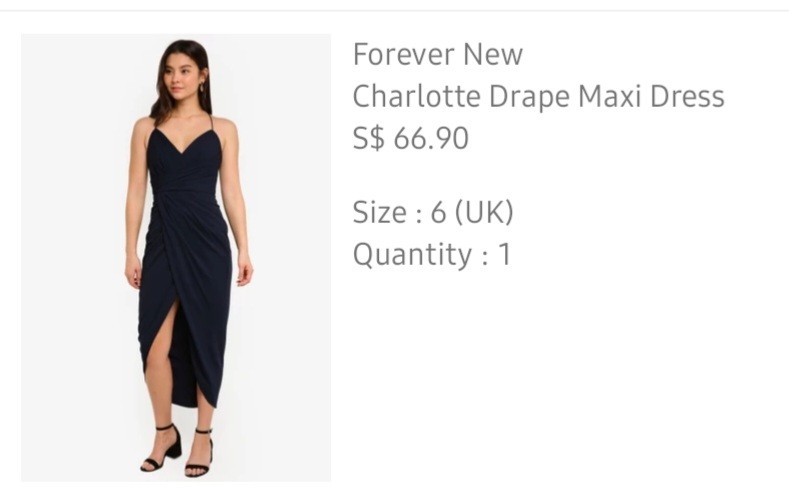 Forever New Charlotte Drape Maxi Dress