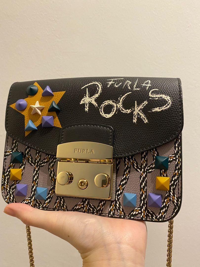 Furla Metropolis Message Mini Crossbody Bag Limited Edition