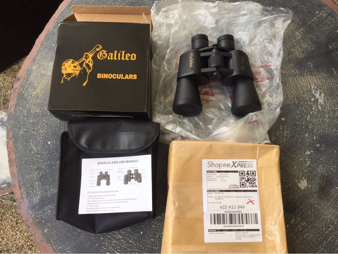 Galileo binocular top 20x50 range