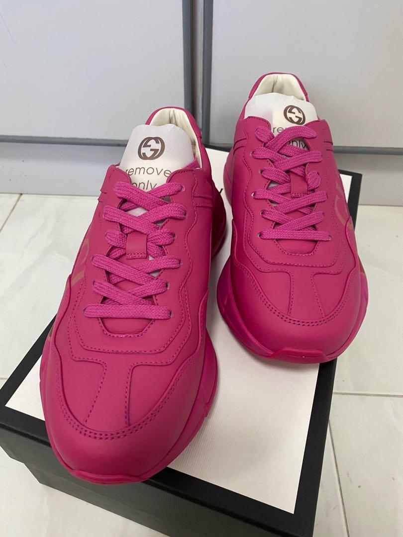 Purple discount gucci sneakers