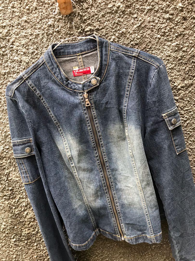 GUESS jacket denim. #zara, Fesyen 