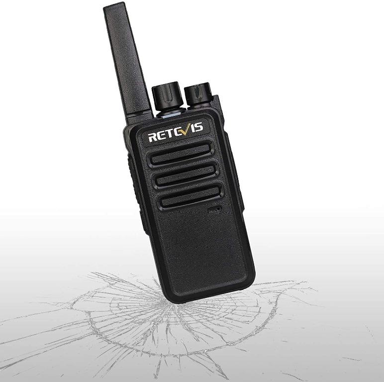 Retevis RT68 Two Way Radios with Earpiece, Heavy Duty Walkie Talkies for Adults, Compact Way Radio Long Range Rechargeable with USB Charging Base, f - 2