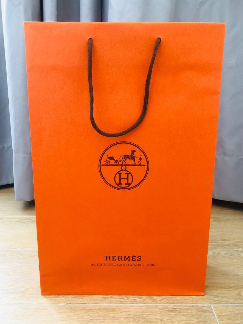 Hermes 紙袋28x43x10cm, 名牌, 手袋及銀包- Carousell