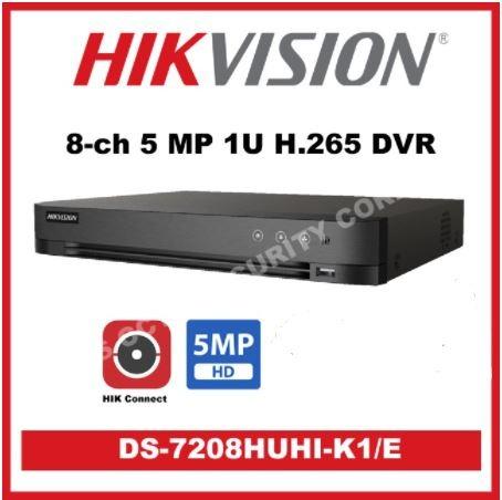 Hikvision 8ch 5mp H 265 Pro Dvr Furniture Home Living Security Locks Security Systems Cctv Cameras On Carousell