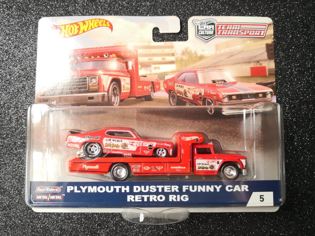 Hot wheels plymouth duster top funny car retro rig