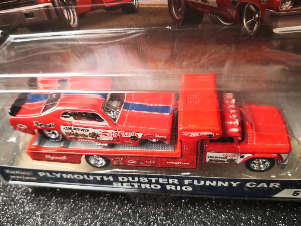 Hot wheels plymouth duster funny car retro sales rig