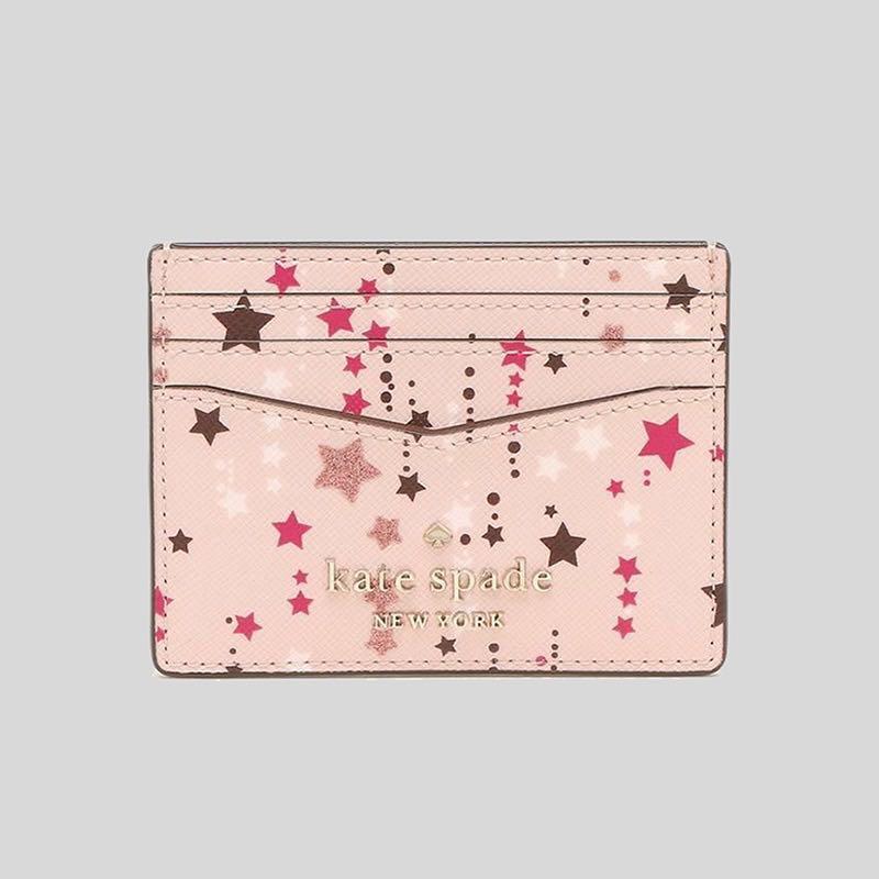 INSTOCK! Kate Spade Staci Star Small Slim Card Holder K4730 Pink
