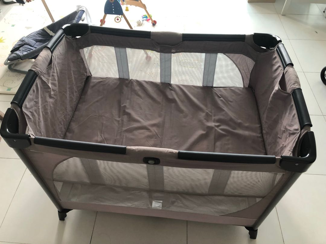 Joie allura travel cot with bassinet on sale