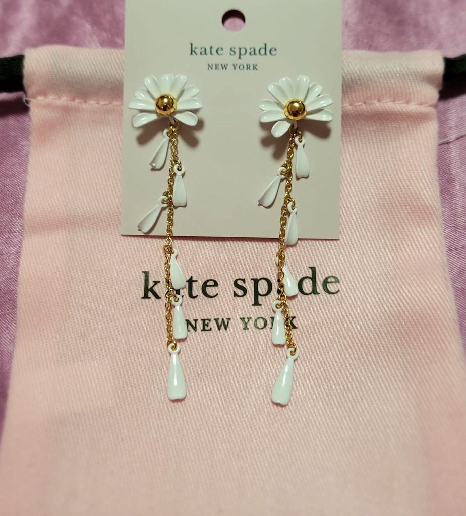 KATE SPADE Dazzling Daisies Linear Drop Earrings