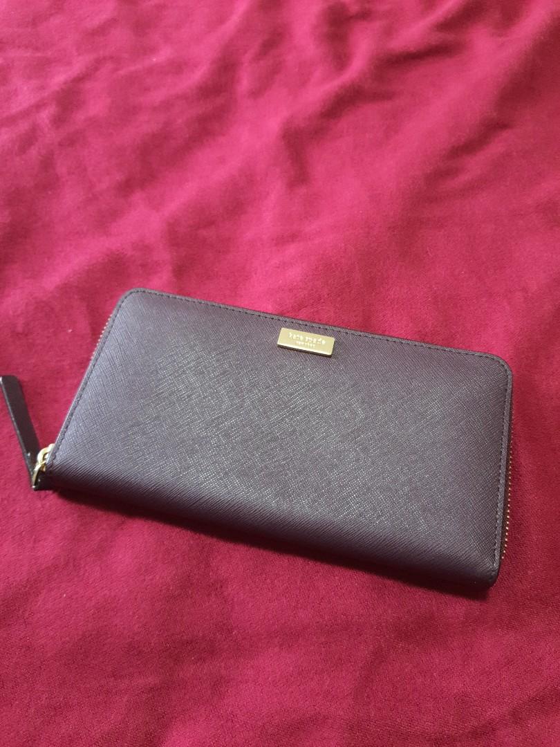 Kate spade long zip wallet, Luxury, Bags & Wallets on Carousell