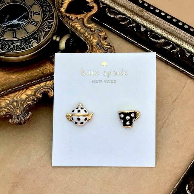 Kate spade shop teacup earrings