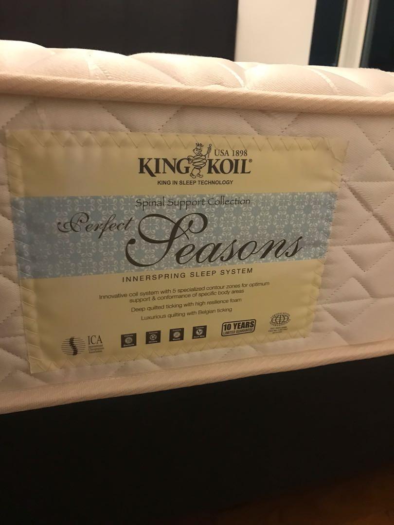 King Koil Queen Size Mattress X 2, Furniture & Home Living, Furniture ...