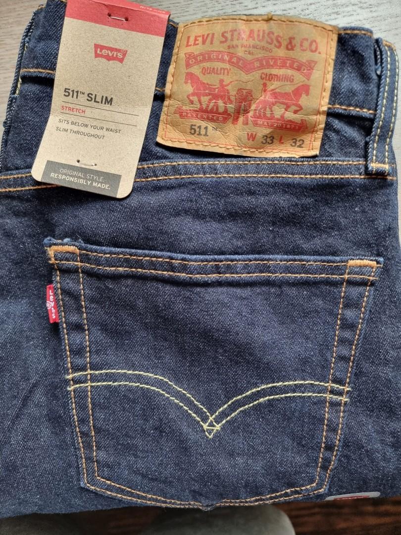 LEVI'S 511 slim indigo blue, Men's Fashion, Bottoms, Jeans on Carousell