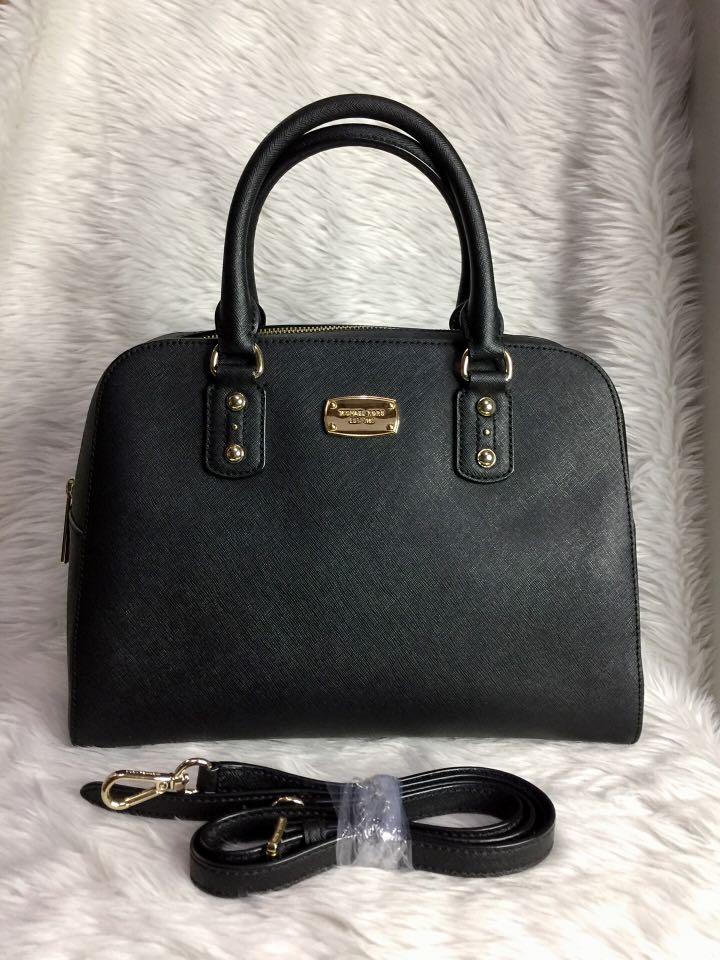 Michael Kors black doctors bag