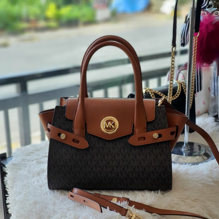 Michael Kors Carmen Medium Belted Satchel