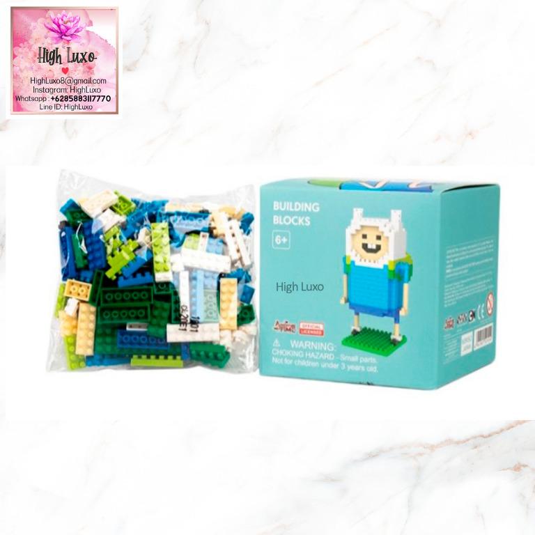 Miniso Adventure Time Toy Building Blocks 1806 Finn Cute Kawaii Lucu ...