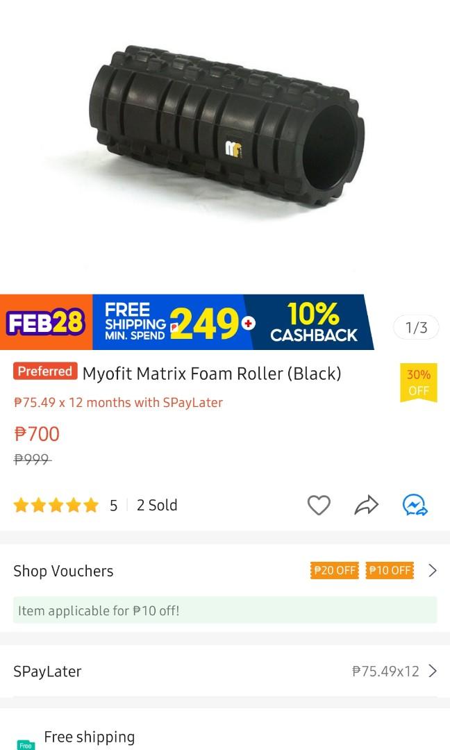 Myofit Matrix Foam Roller, Sports Equipment, Other Sports Equipment and Supplies on Carousell