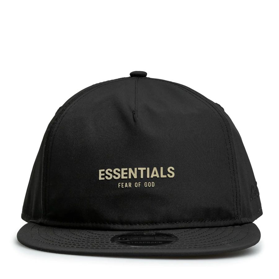 NEW ERA X FEAR OF GOD ESSENTIAL 9FIFTY RETRO CROWN STRAPBACK BLACK, Men's  Fashion, Watches  Accessories, Cap  Hats on Carousell