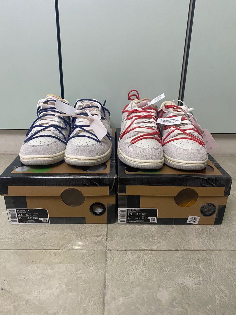 Nike x Off White Dunk Lot 18 Lot 33