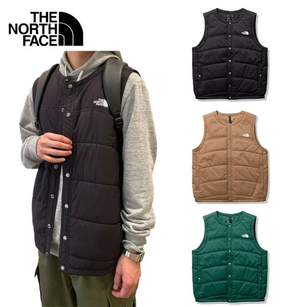 North Face Unisex Meadow Warm Vest Outdoor Camping Inner