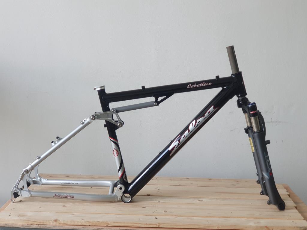 NOS NOS SALSA retro 26 MTB FULL SUS ALUMINUM FRAMESET RARE MADE IN TAIWAN FORK NOT INCLUDED Sports Equipment Bicycles Parts Bicycles on Carousell
