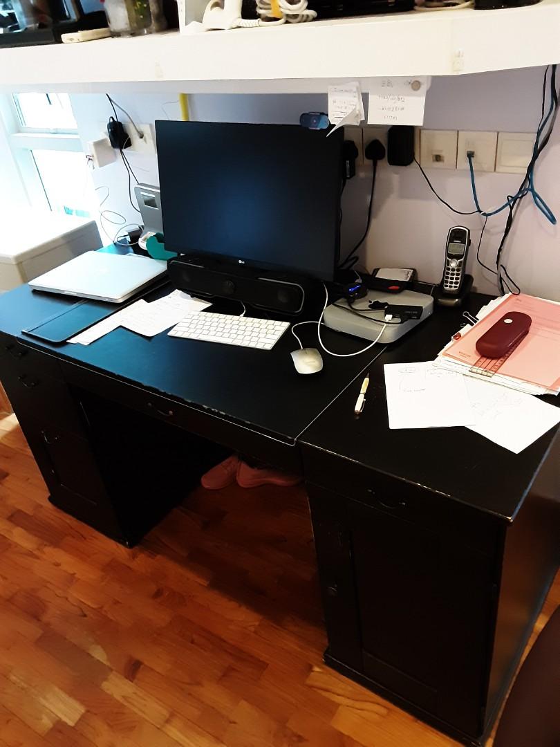 steel desk with drawers