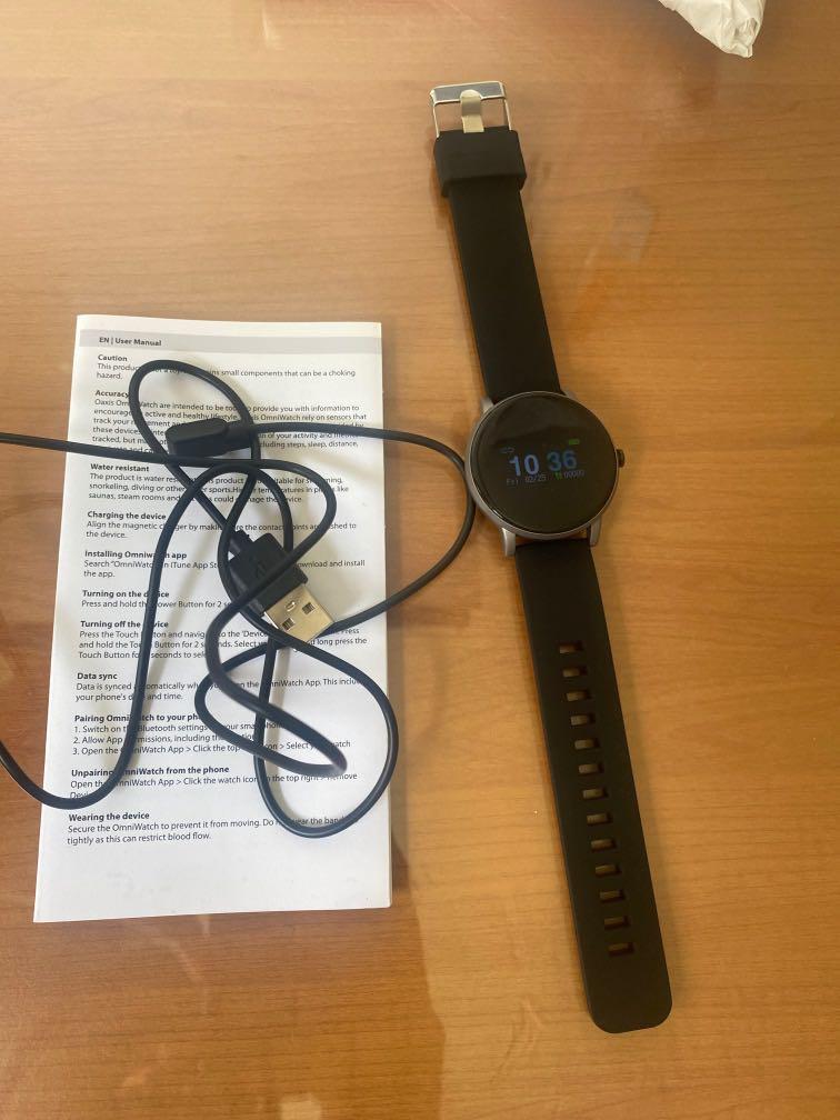 Omniwatch Black, Mobile Phones & Gadgets, Wearables & Smart Watches on