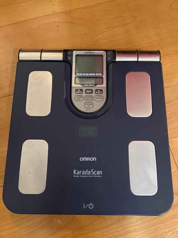 Omron BF511 Body Composition and Body Fat Monitor Bathroom Scale Turquoise New 