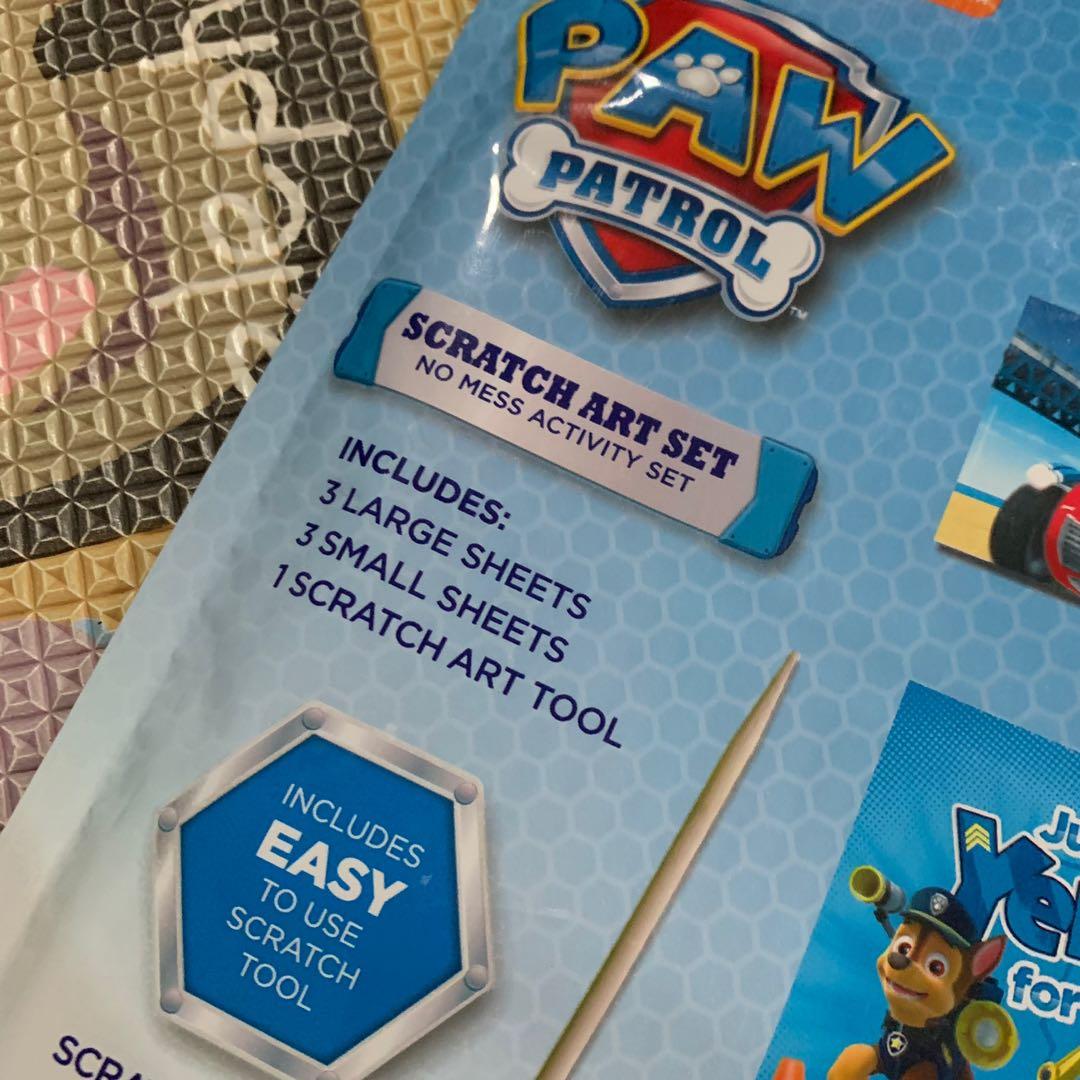 Paw Patrol Scratch Art Set, Hobbies & Toys, Stationery & Craft, Art